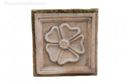 DECORO FIORE PER ESTERNI INTERNI MATTONELLA IN TERRACOTTA