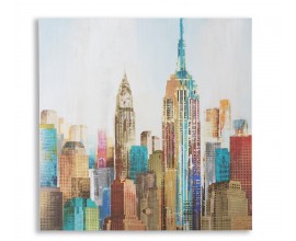 QUADRO NEW YORK OLIO SU TELA PANNELLO A MURO SOGGIORNO SALOTTO LOCALI