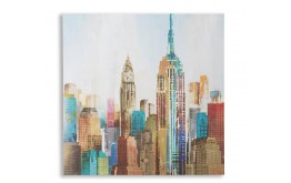 QUADRO NEW YORK OLIO SU TELA PANNELLO A MURO SOGGIORNO SALOTTO LOCALI