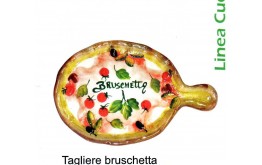 PIATTO CERAMICA BRUSCHETTA VASSOIO DECORATO PIATTO DI PORTATA