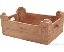 CASSETTA IN TERRACOTTA CONTENITORE SOPRAMMOBILE REGALO CASSETTA TIPO FRUTTA