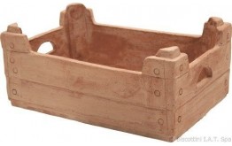 CASSETTA IN TERRACOTTA CONTENITORE SOPRAMMOBILE REGALO CASSETTA TIPO FRUTTA