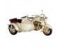 MOTO SIDECAR MODELLO IN LATTA SOPRAMMOBILE DA COLLEZIONE