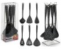 SET CUCINA IN GRANITO ACCESSORI COTTURA 6 PEZZI CON SUPPORTO ACCIAIO COMPLETO