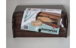 PORTAPANE DA CUCINA IN LEGNO A SERRANDA Contenitore Pane Biscotti