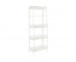 LIBRERIA ETAGERE RICHIUDIBILE ESPOSITORE SCAFFALE IN FERRO 4 RIPIANI CON BORDO