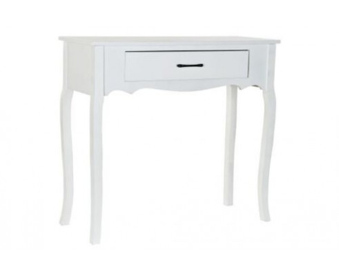 CONSOLLE IN LEGNO CON CASSETTO PER INGRESSO ENTRATA CORRIDOIO BIANCO SHABBY