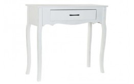 CONSOLLE IN LEGNO CON CASSETTO PER INGRESSO ENTRATA CORRIDOIO BIANCO SHABBY