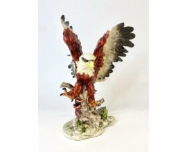 AQUILA MODELLINO DA TAVOLO IN RESINA SOPRAMMOBILE DA COLLEZIONE E REGALO