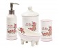 ACCESSORI BAGNO PADRONALE SET IN CERAMICA COMPLETO BAGNO ACCESSORI TOILETTE