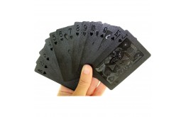 CARTE DA GIOCO NERO CARTE POKER CON CUSTODIA REGALO