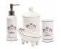 ACCESSORI BAGNO SET IN CERAMICA COMPLETO BAGNO PADRONALE ACCESSORI TOILETTE