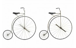 DECORAZIONE PER PARETI VELOCIPEDE IN METALLO PANNELLO A MURO BICI NERO BRONZATO